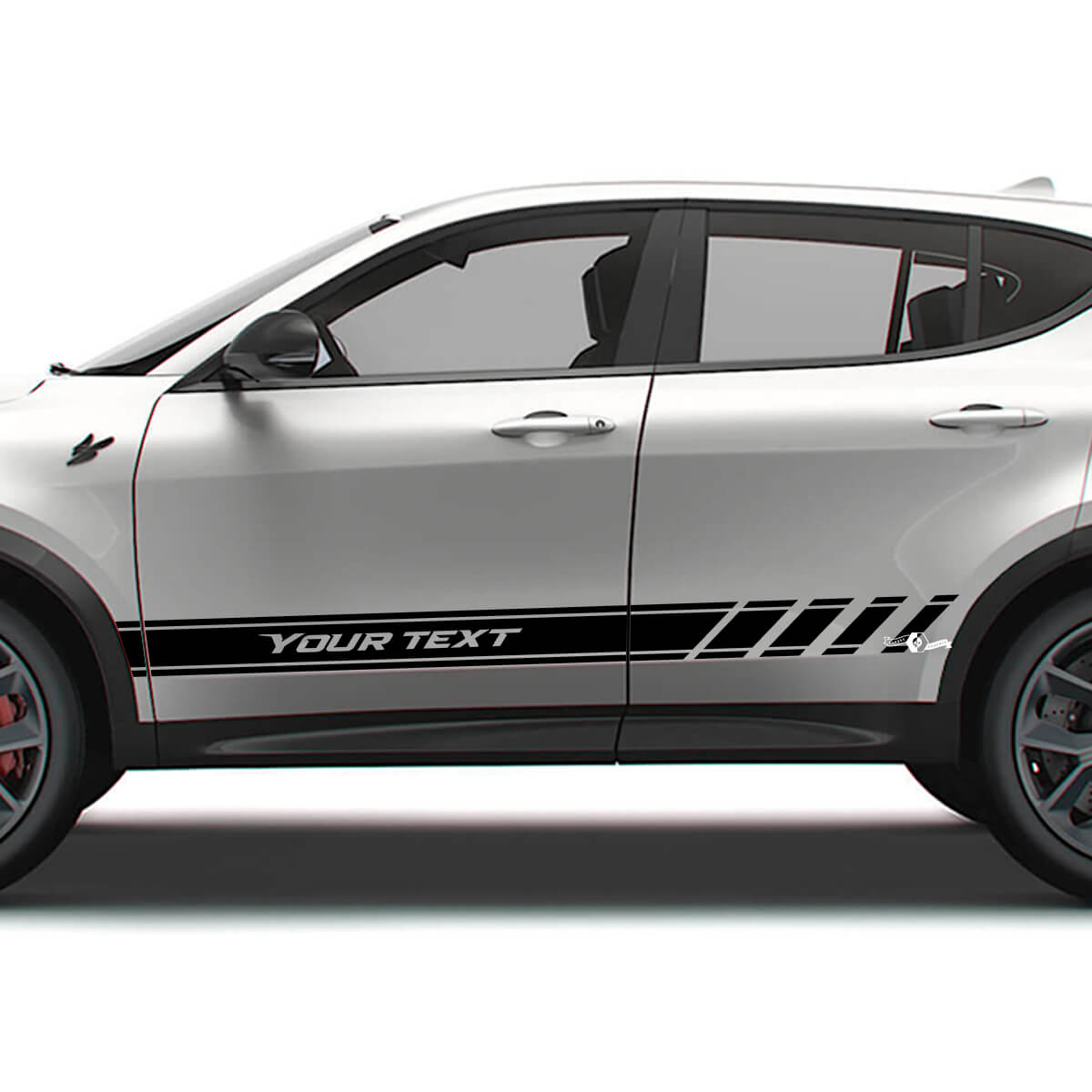 Racestripe vinyl decal set voor Dodge Hornet