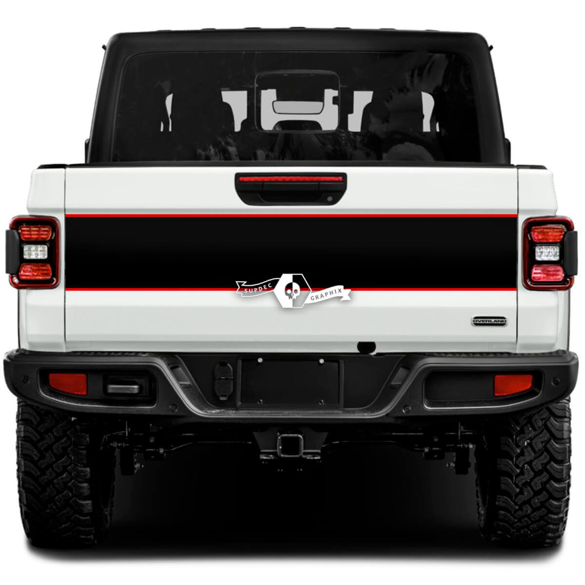 Jeep Gladiator Wrap Stickers Stickers Vinyl Graphics Achterklep Bed Trim Vinyl Stickers Stickers 2 kleuren
