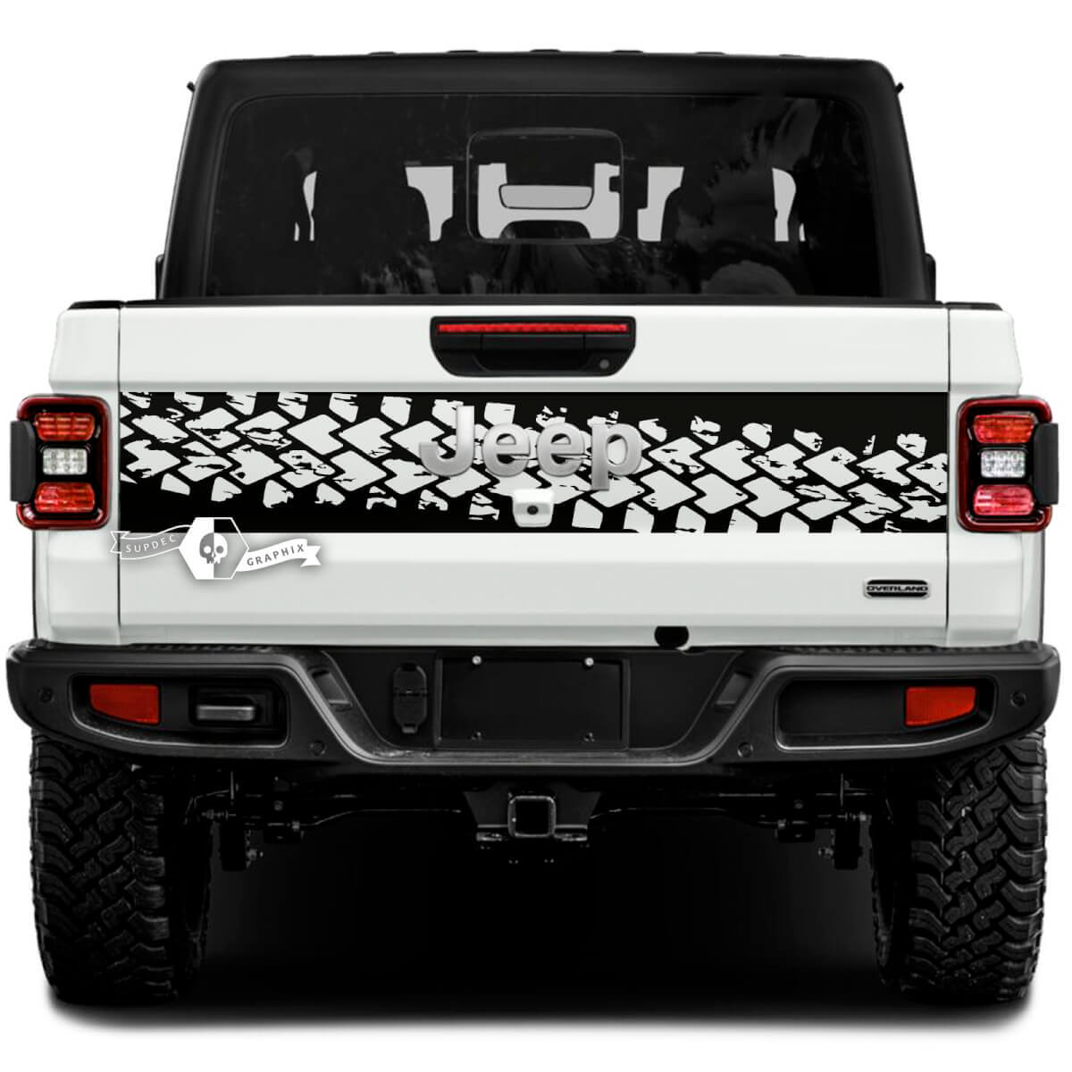 Jeep Gladiator Wrap Mud Tire Track Stickers Stickers Vinyl Graphics Achterklep Bed Vinyl Stickers Stickers
