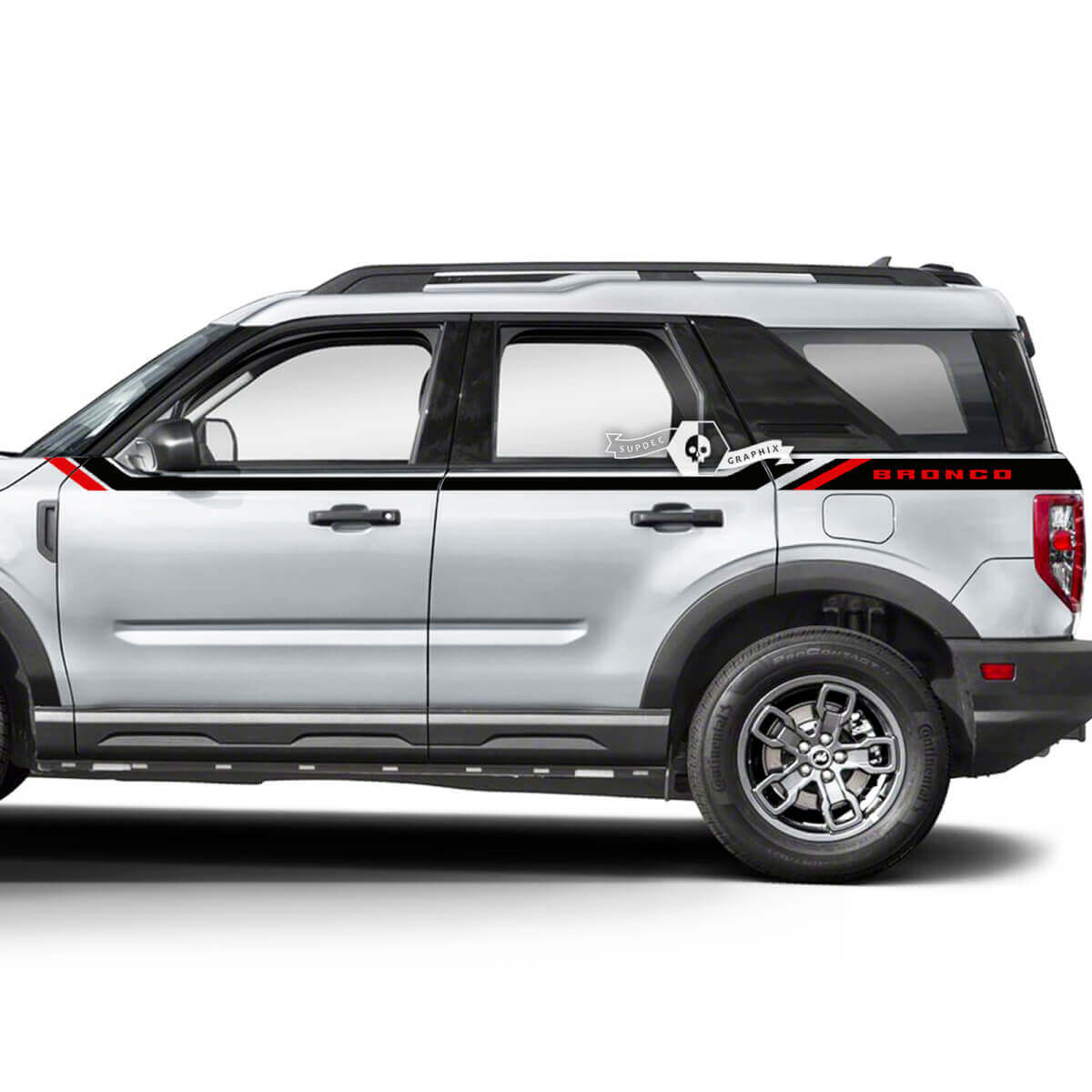 2x Musclecar horse deuren omhoog zijspatbord sierstickers stickers 2 kleuren
