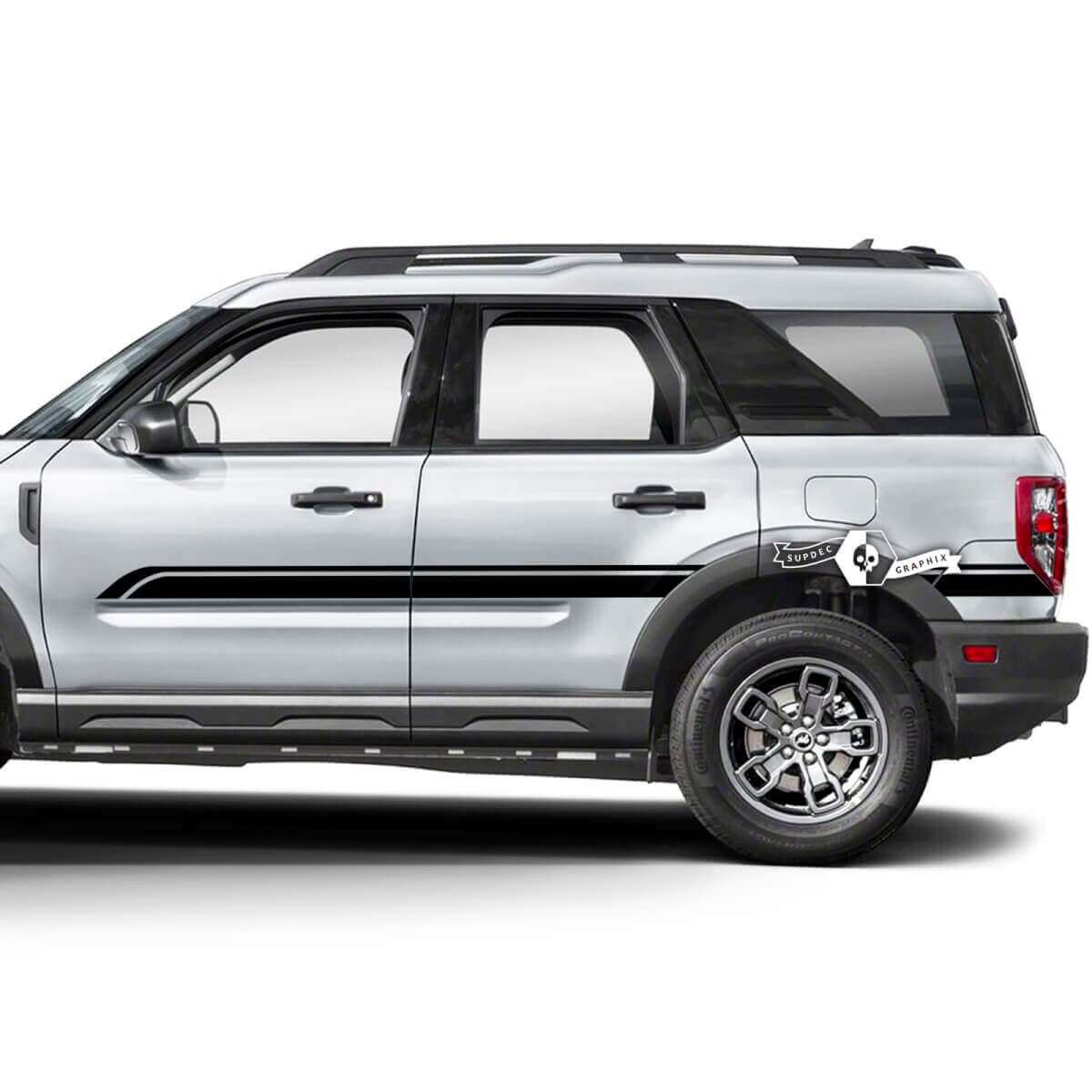 2x Musclecar horse deuren zijspatbord sierlijn stickers
