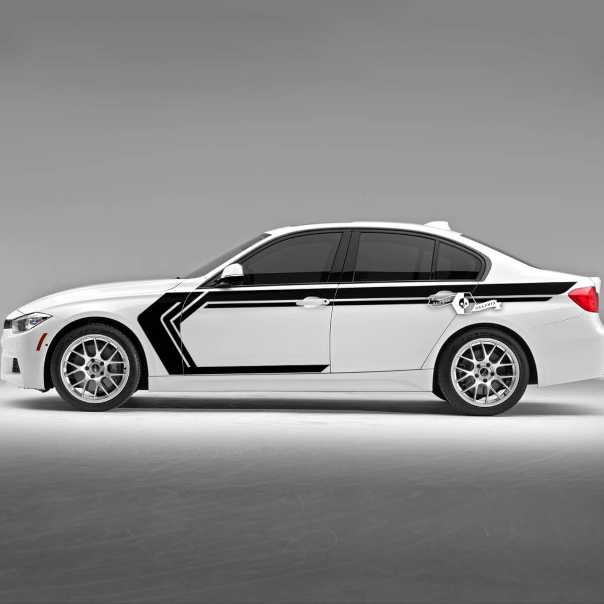 Paar BMW Hood deuren zijstrepen Rally Motorsport Trim Vinyl Decal Sticker F30 G20
