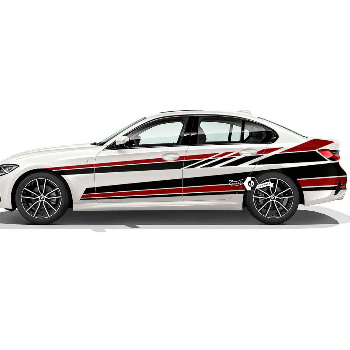 Paar BMW Hood Doors Side Wrap Rally Motorsport Trim Achterspatbord Vinyl Decal Sticker F30 G20 2 kleuren
