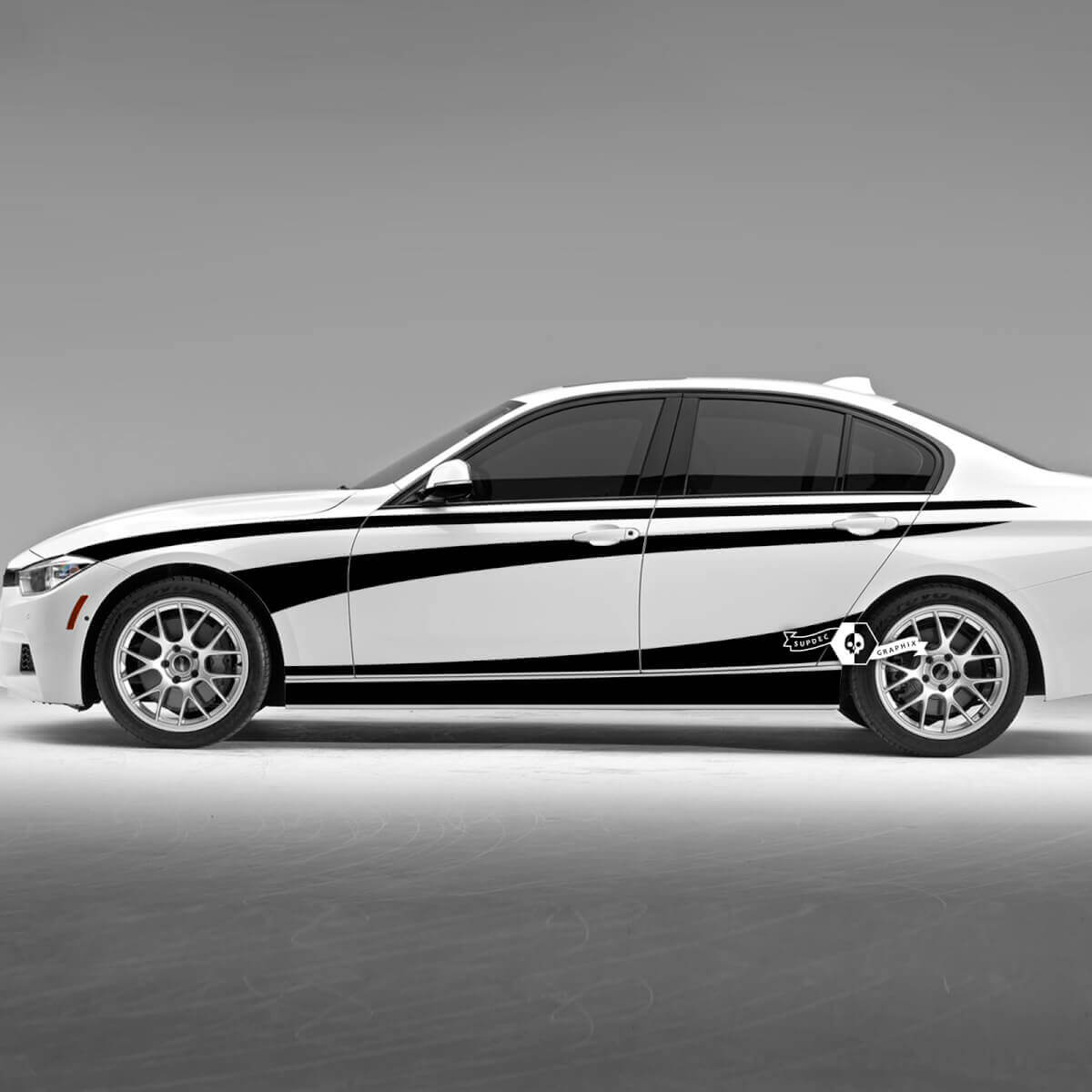 Paar BMW deuren lijnen zijkant strepen Fender Rally Motorsport Rocker paneel Vinyl sticker Sticker F30 G20
