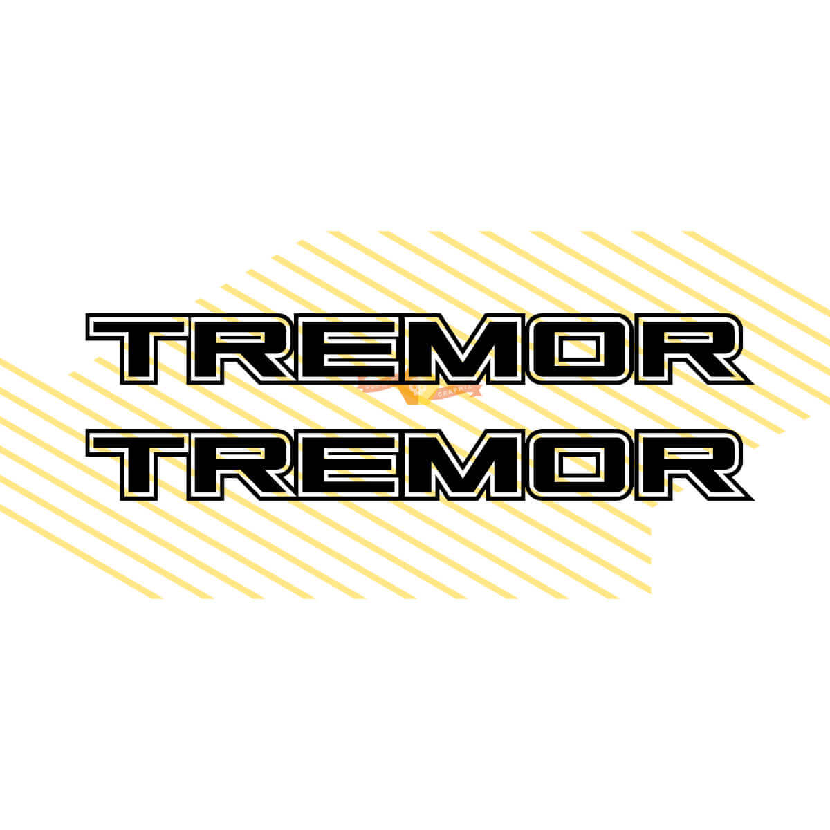 Paar vrachtwagenbed sticker tremor set Ford Super Duty F250 F150 F-350 vinylstickers
