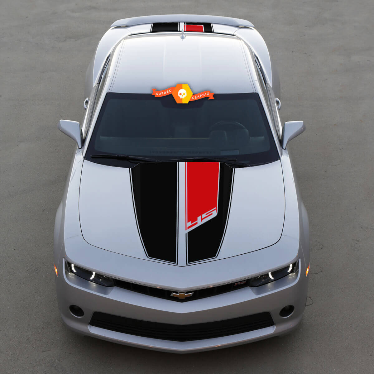 45e Jubileum Stijl Motorkap- & Kofferbakstrepen Vinyl Decal Kit voor Chevrolet Camaro