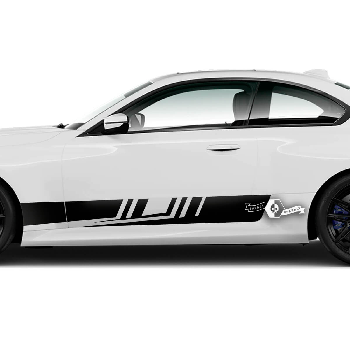 Paar BMW M2 M240 G42 F22 F87 M Performance Side Stripe deuren Stripe Vinyl Decal Sticker
