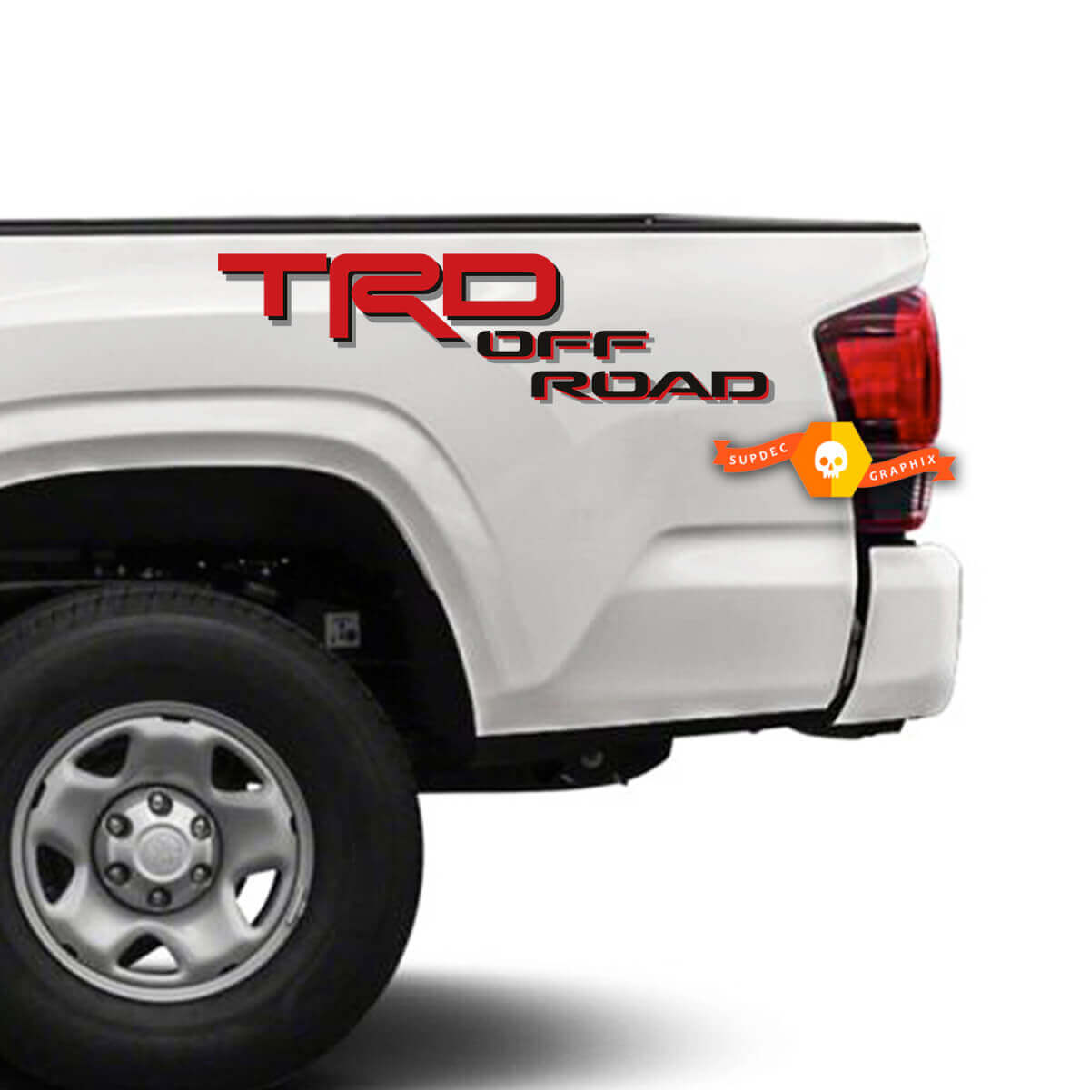 TRD Off Road Vinylsticker voor zijkant laadbak Toyota Tacoma