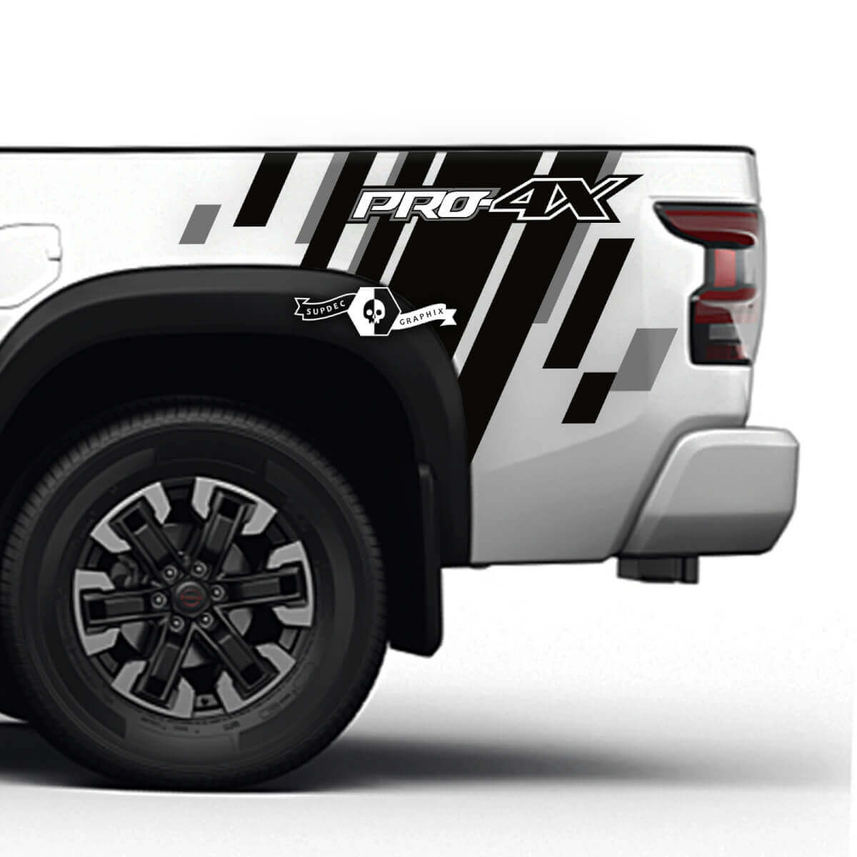 PRO-4X Bed Side Strepen Vinyl Decal Kit voor Nissan Frontier