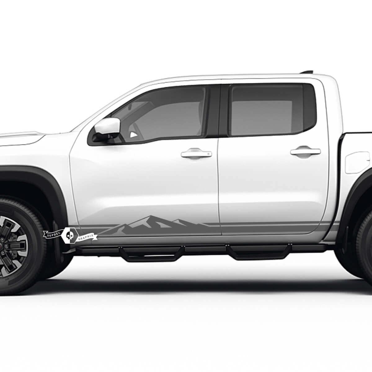 Mountain Style Zijstrepen Vinyl Decal Kit Voor Nissan Frontier