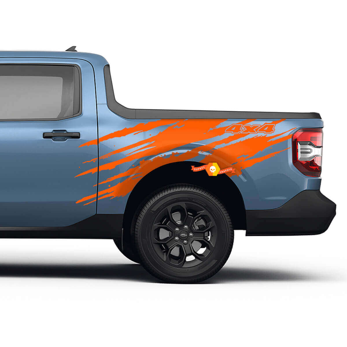 Modderspatters Grafische Achterspatbord Vinylstickers voor Musclecar Maverick
