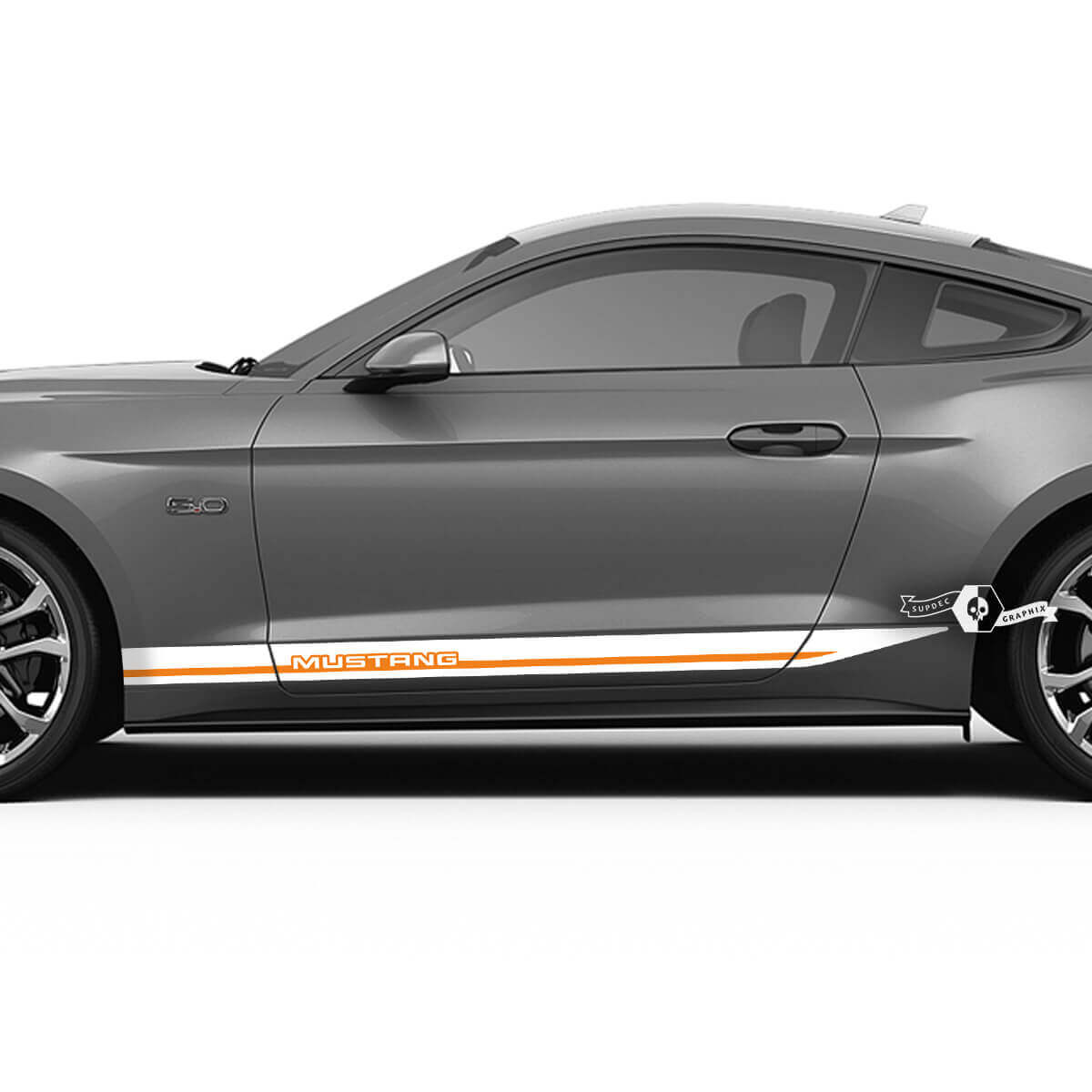Lettering Rocker Panel Strepen Decal Sticker voor Musclecar Musclecarmodel Mach 1 Shelby GT500 GT350