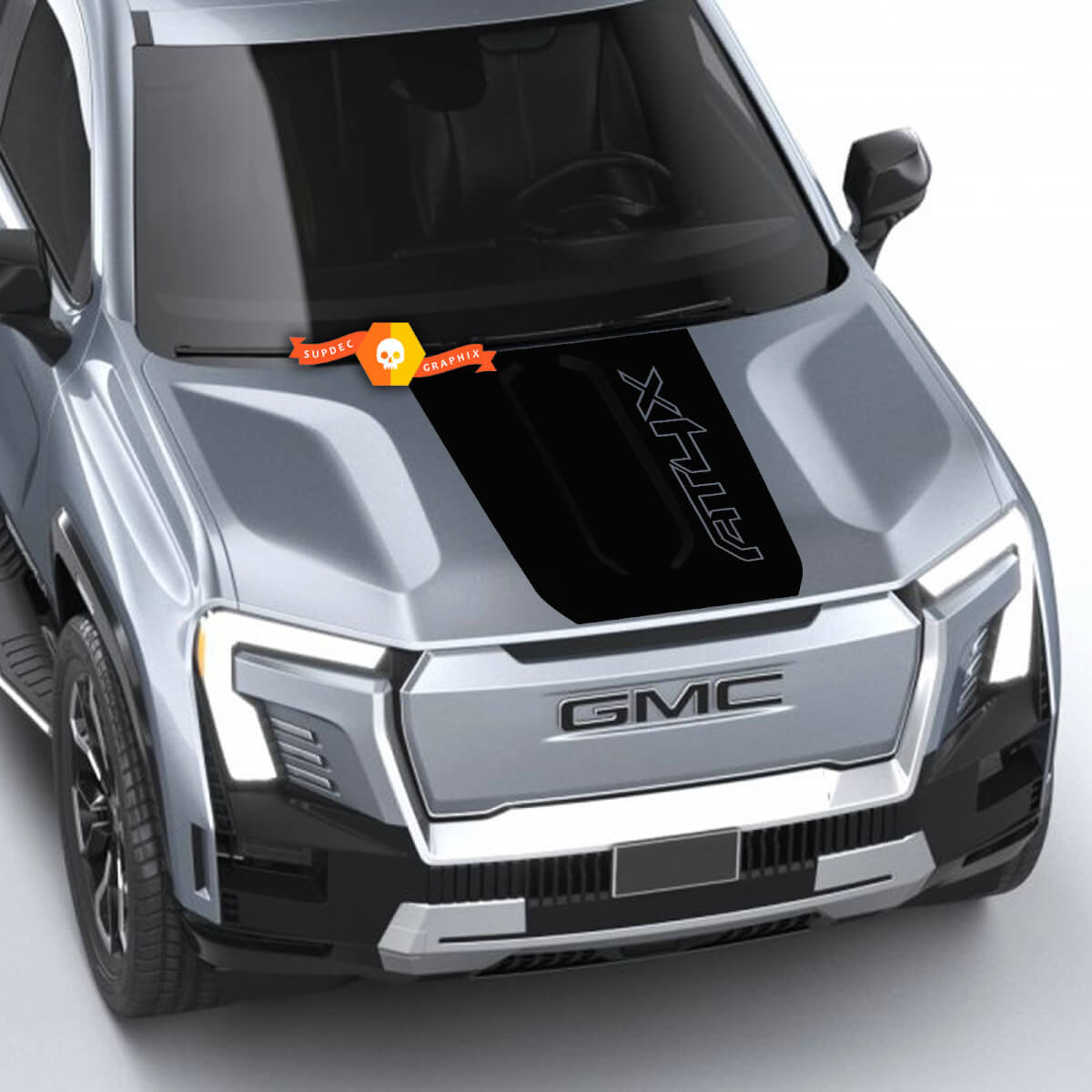 AT4X Blackout Stijl Motorkap Vinyl Sticker voor GMC Sierra 1500 AT4X