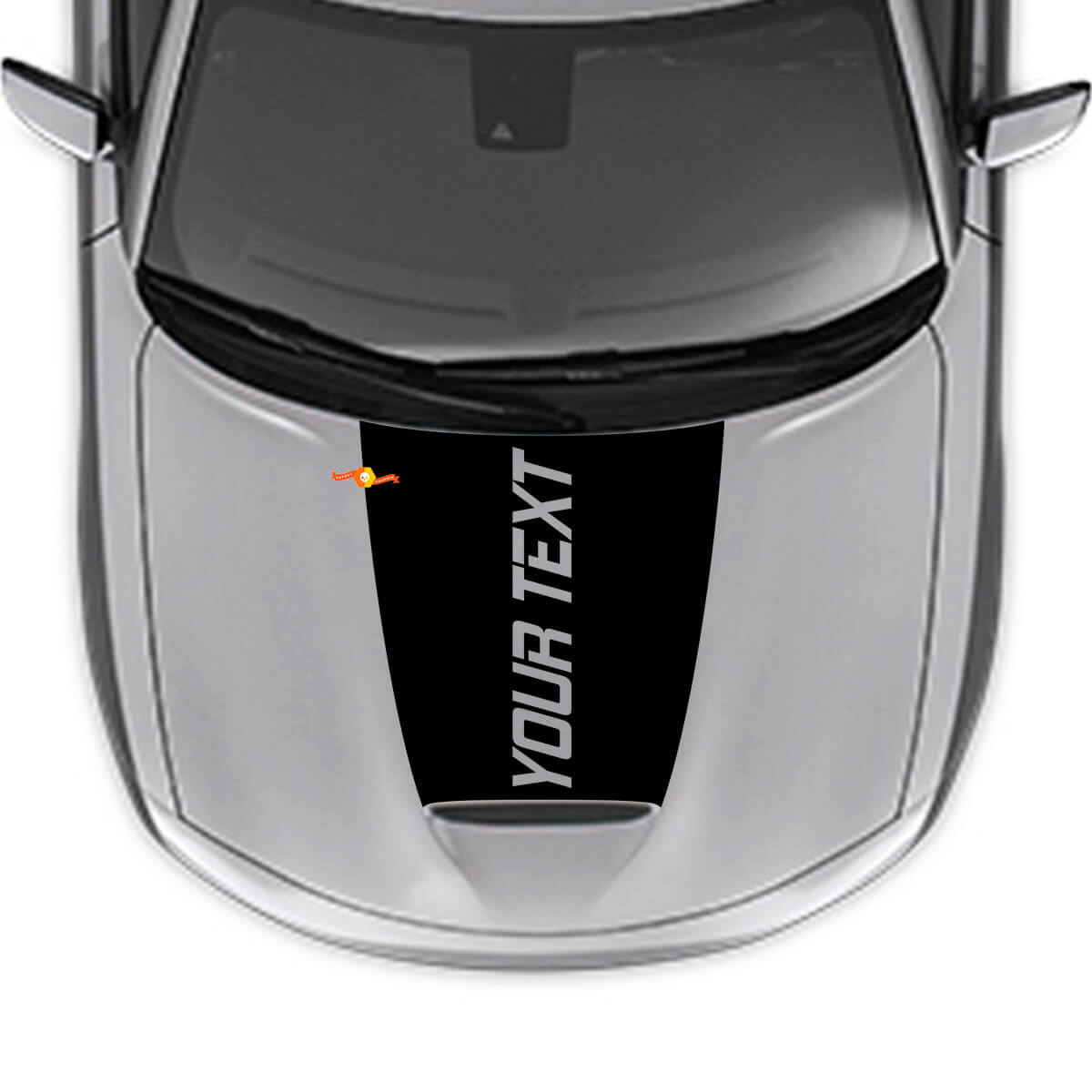 Aangepaste Tekst Blackoot Motorkap Vinyl Sticker voor Dodge Charger 2015-2024