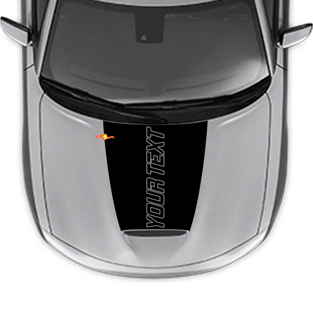 Aangepaste Tekstrand Kap Vinyl Decal voor Dodge Charger 2015-2024