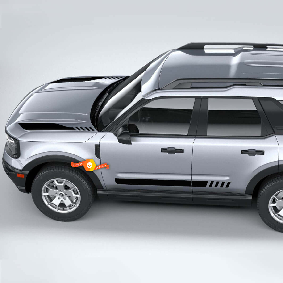 Musclecar horse Sport First Edition Kit motorkap en zijkanten strepen stickers stickers
