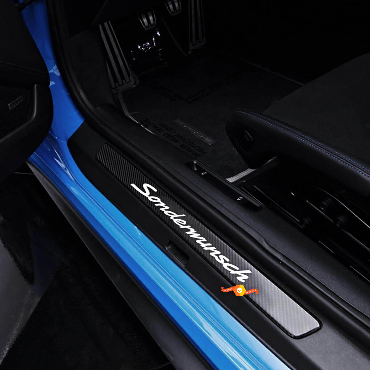 Porsche 911 GT3 RS (992) Sonderwunsch zijvinylsticker voor instaplijstenbeschermer
