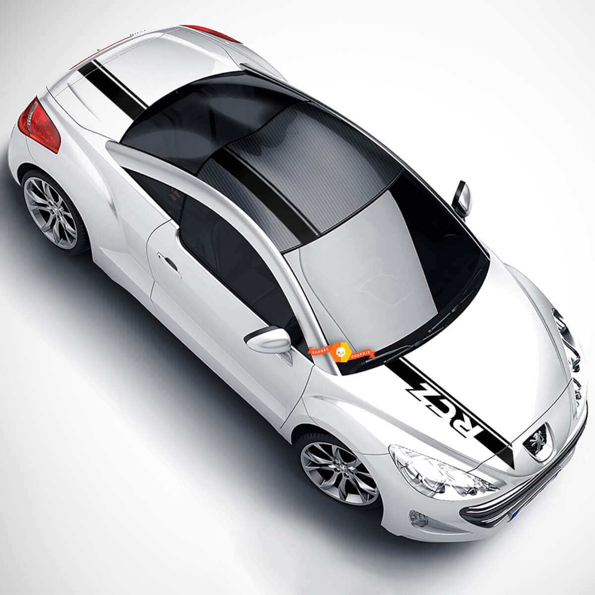 Peugeot RCZ Volledige Carrosserie Set Sportwagen Motorkap Sticker Achterkant Dak Decor Vinyl
