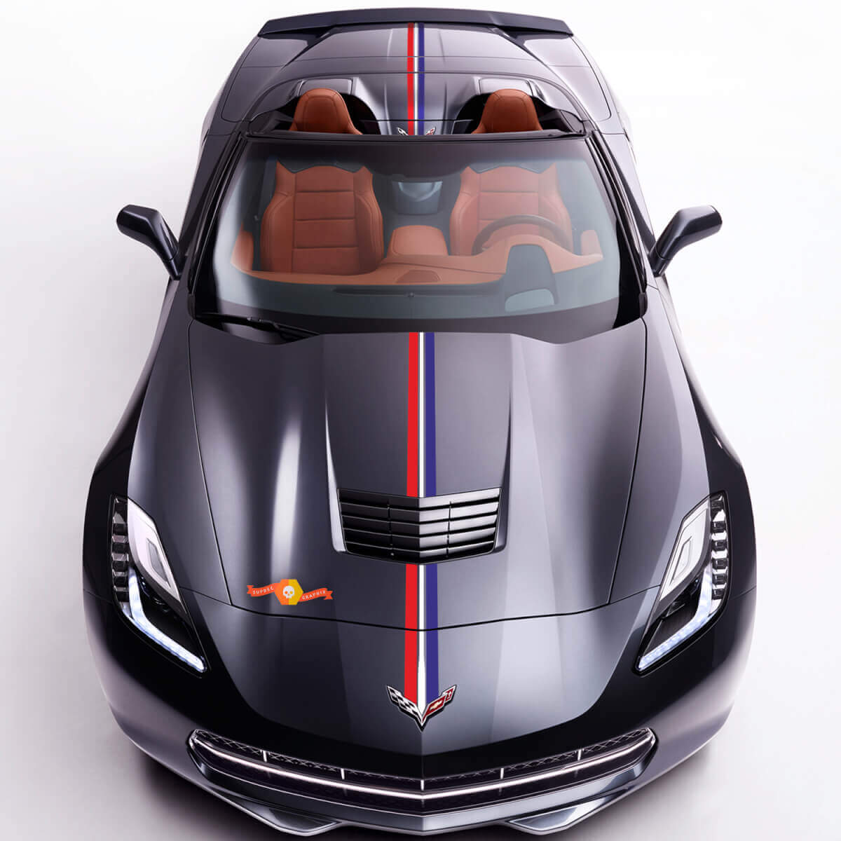 Chevrolet C7 Stingray Grand Sport Z06 Twilight Edition streepstickers
