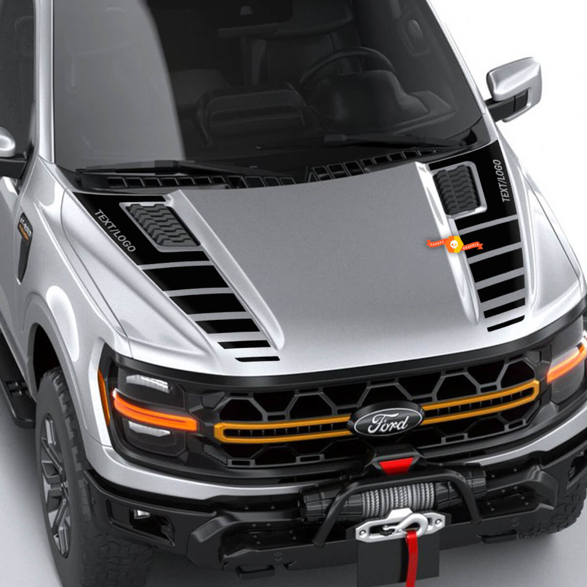 Ford F-150 TREMOR aangepaste naam Hood Vinyl Spears Decals Stickers grafisch
