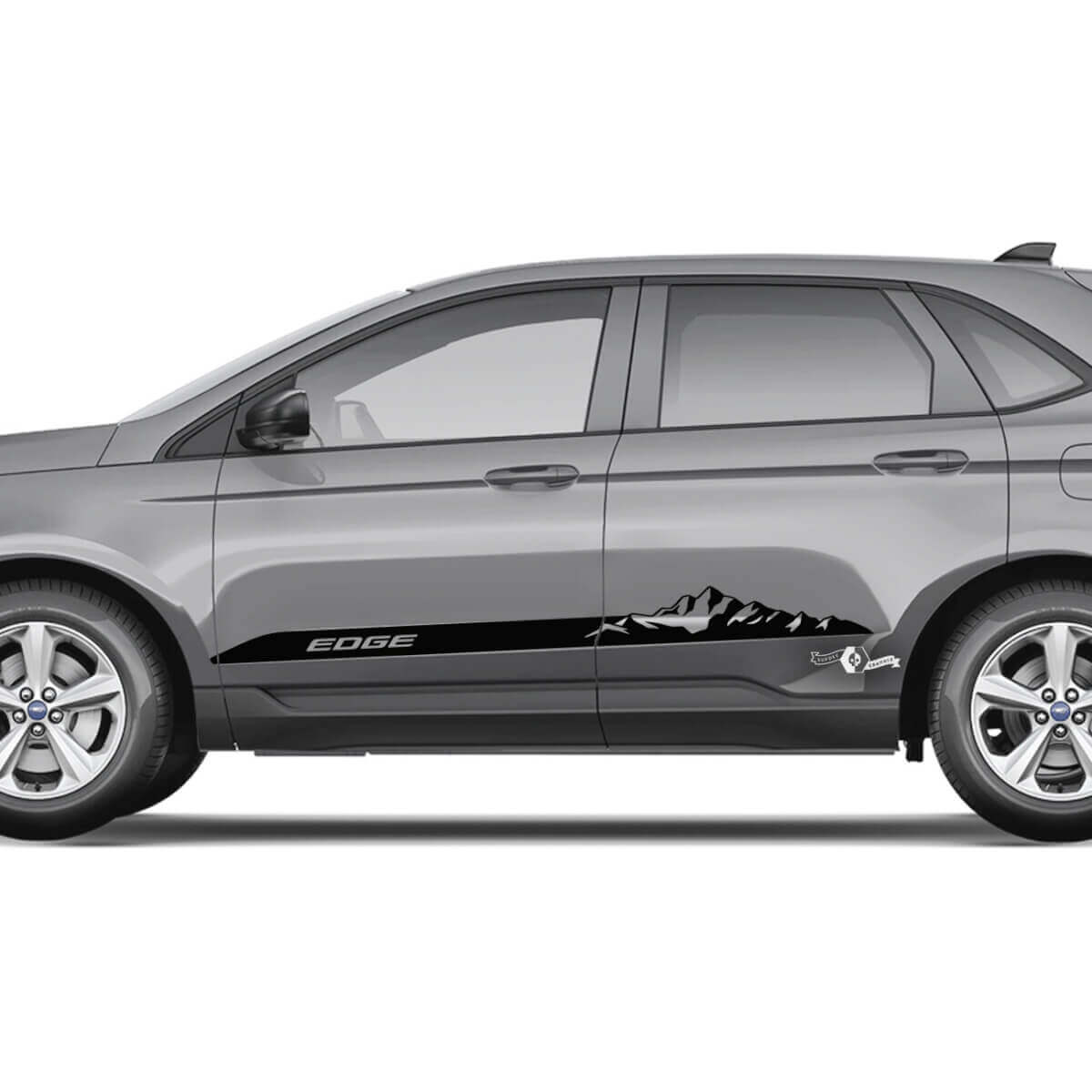 2x Side Mountains Ford Edge Doors Vinyl Stripes carrosseriesticker vinyl grafische sticker
