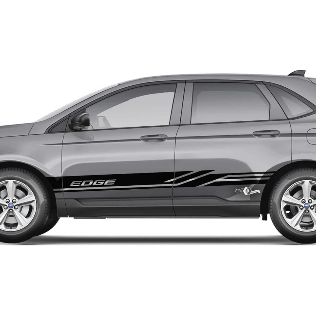 2x Ford Edge Doors Vinyl Racing Stripes carrosseriesticker vinyl grafische sticker
