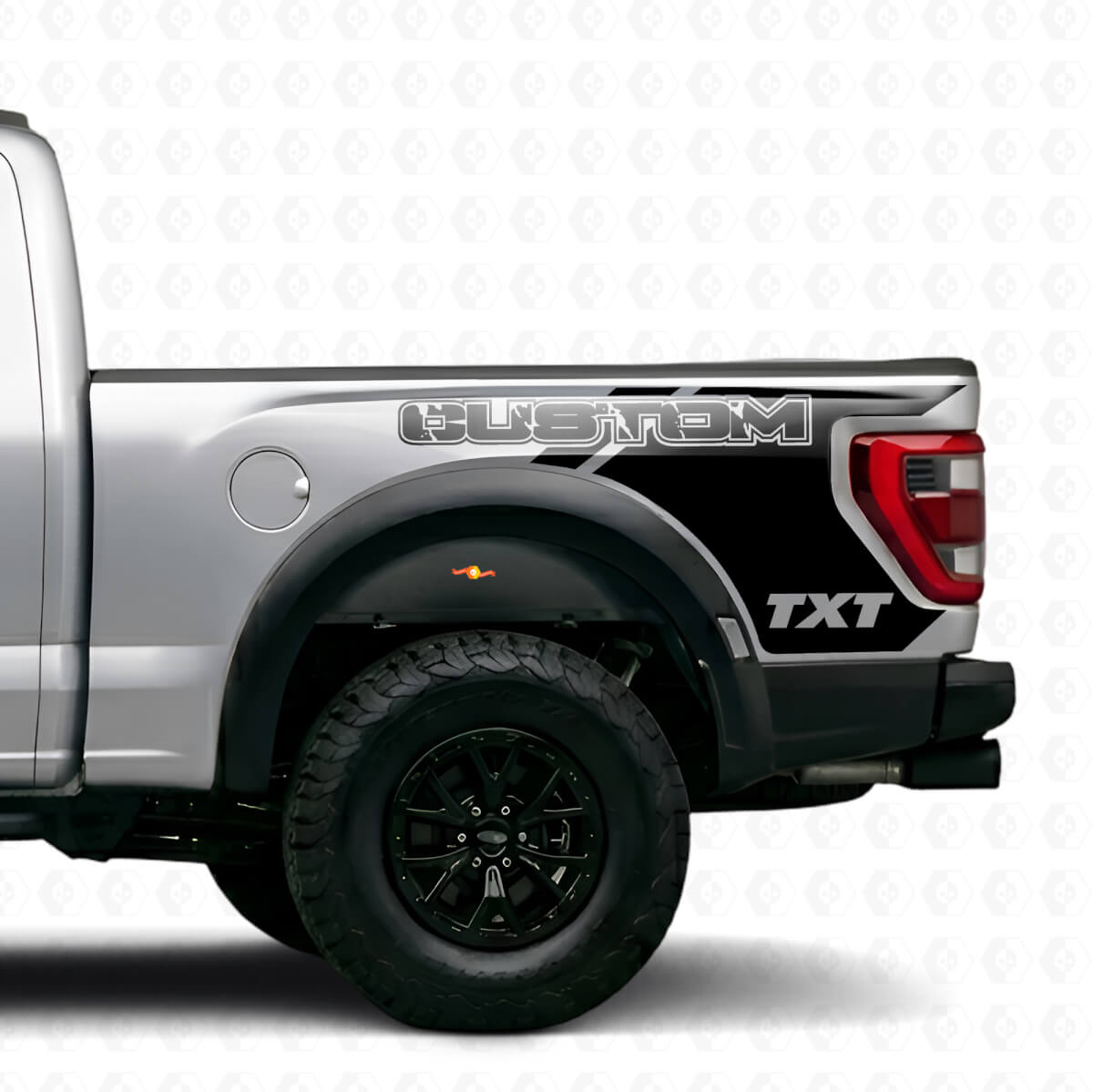 Raptor-stijl achterspatbord vinylstickers voor Musclecar F-150