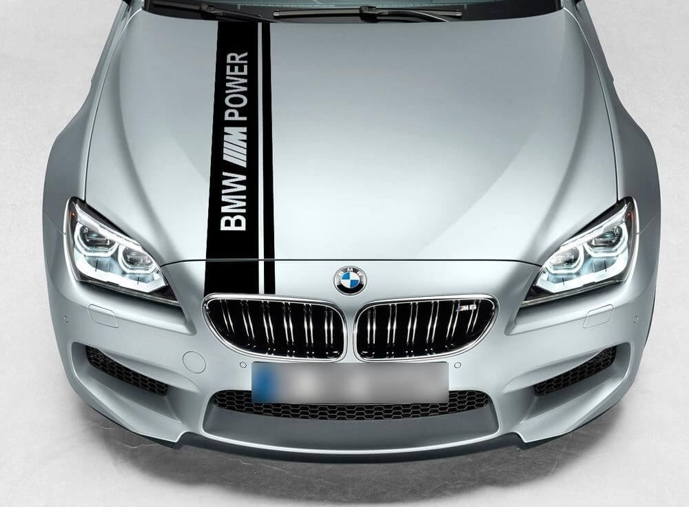 M Power Stijl Dubbele Rally Motorkapstreep Decal voor BMW