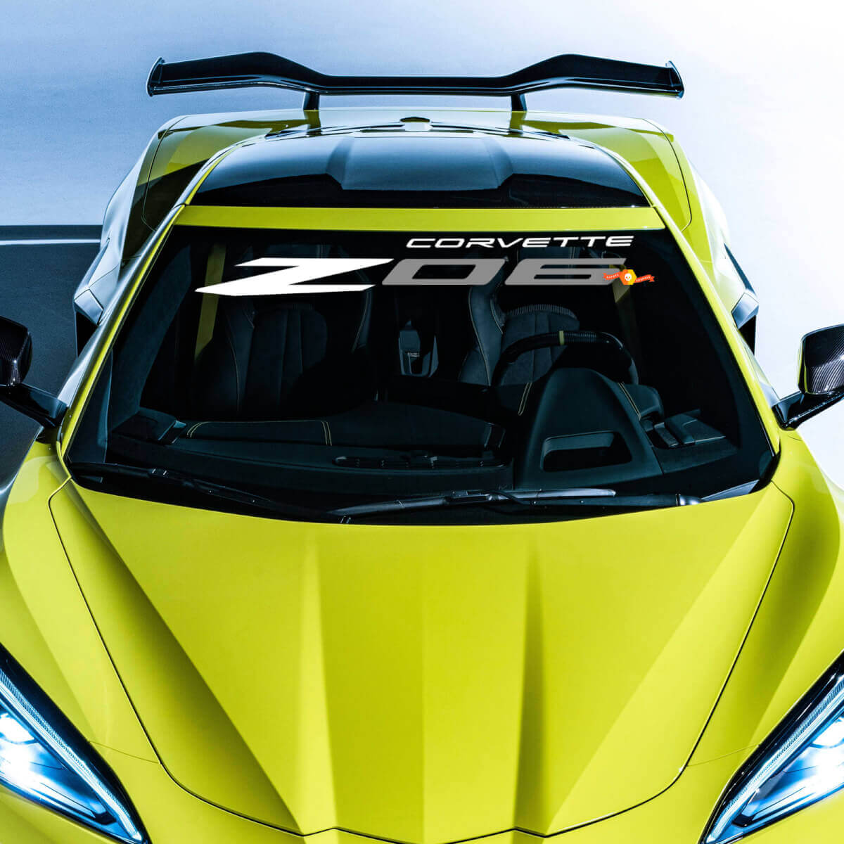 Chevrolet Chevy C8 Corvette Z06 Jake schedel voorruit vinyl sticker
