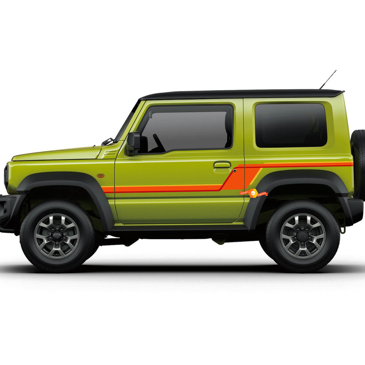 Suzuki JIMNY Vintage Retro Stripes Doors sticker sticker graphics 2
