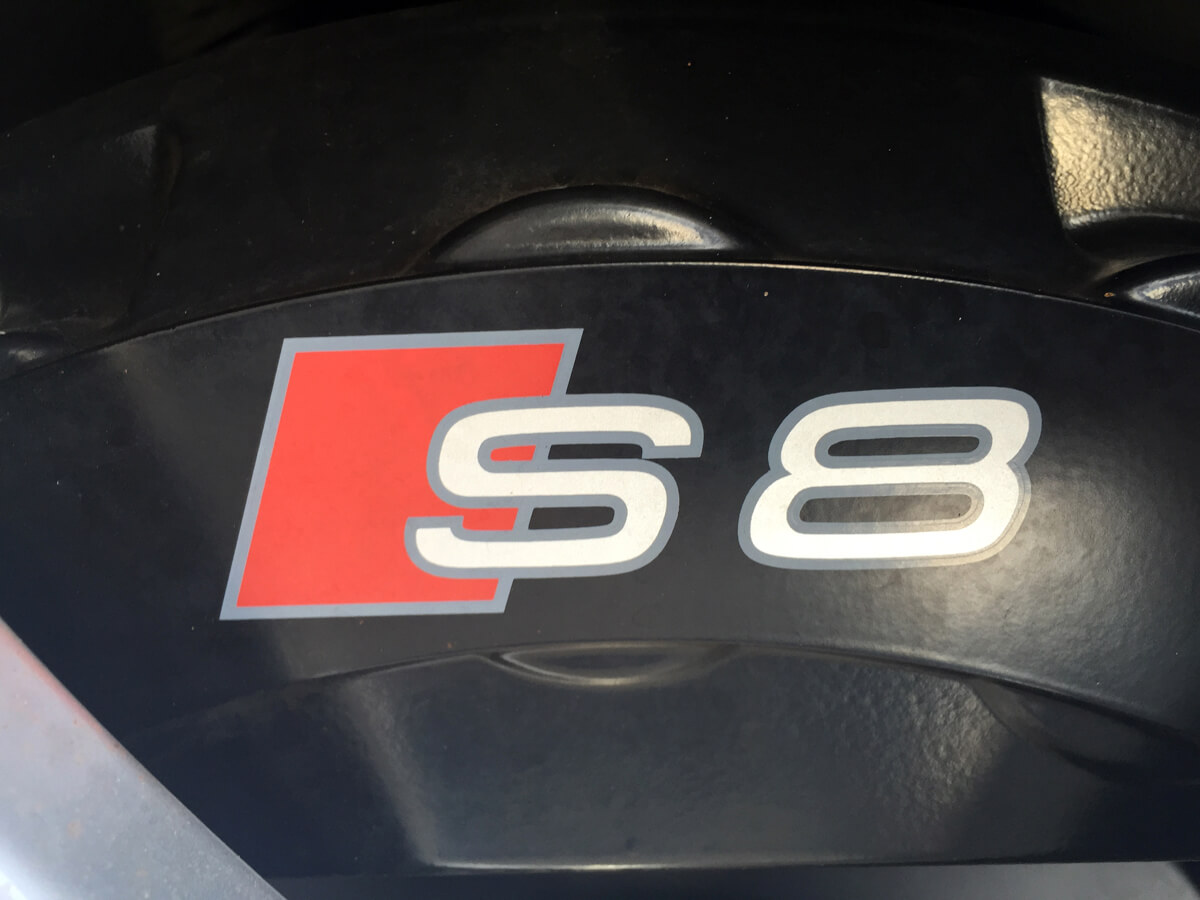 2 AUDI S8 Premium remklauw sticker sticker TT A3 A4 S3 Q5 S-line