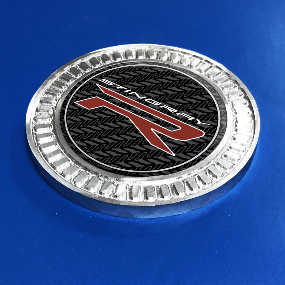 3D-badge Stingray R Chevrolet Corvette metalen aluminium embleem
