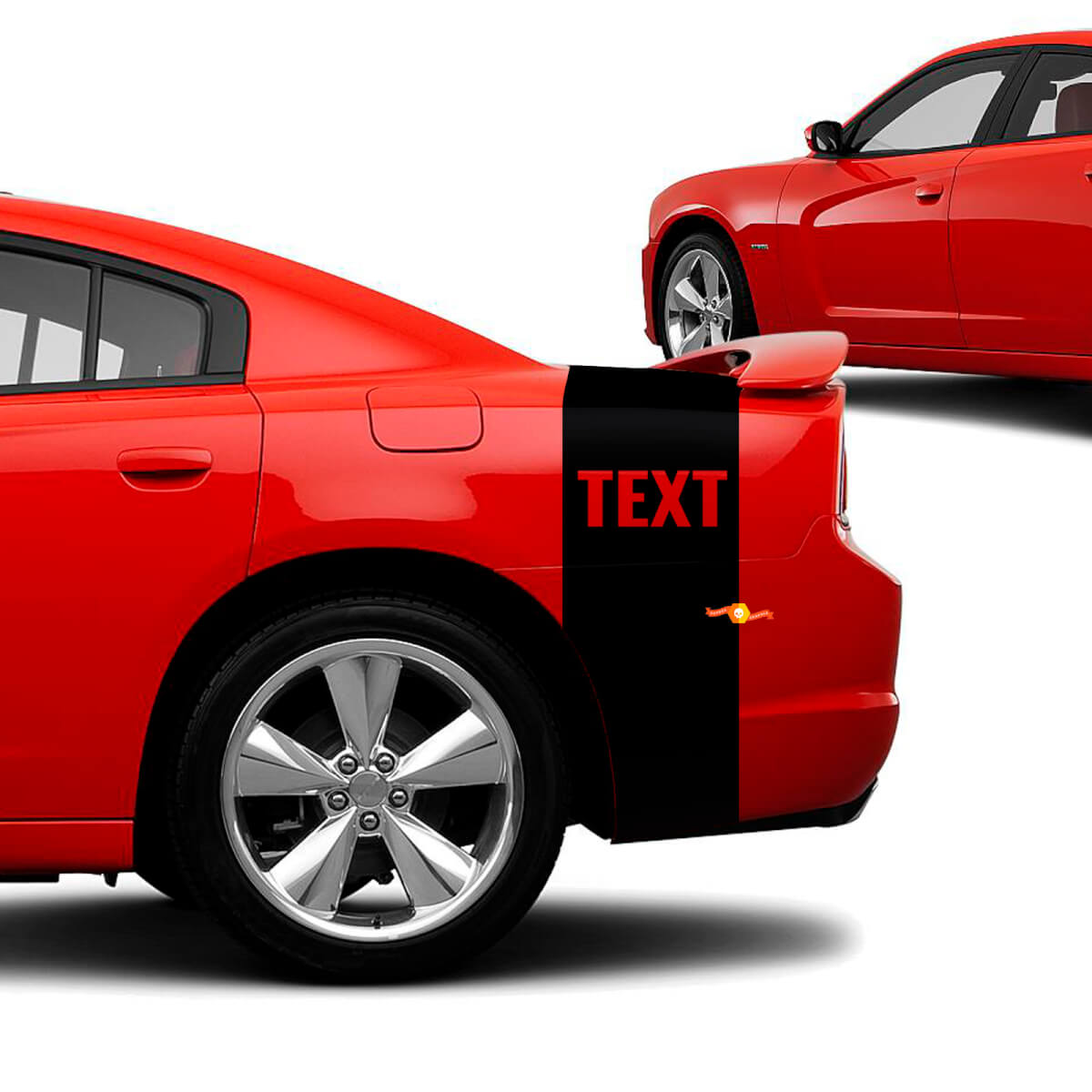 Op maat gemaakte Tailband achterstrepen vinylstickers kit voor Dodge Charger Daytona