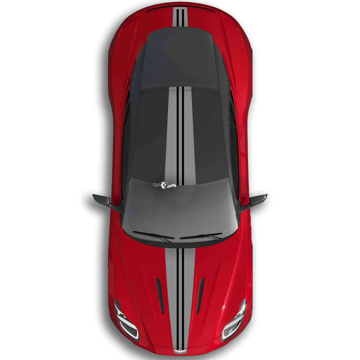 Aston Martin DB11 Full Body Tweekleuren Strepen Motorkap Dak Kofferbak Vinyl Decal Sticker