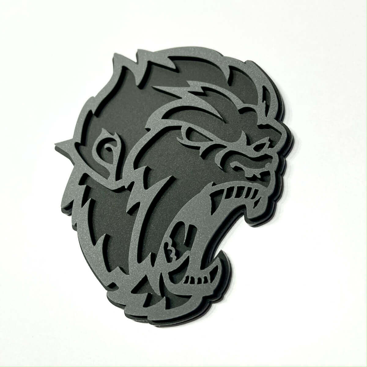 Boze Yeti Sasquatch Bigfoot 3D Badge Grijs versus Zwart Fender Badges-embleem
