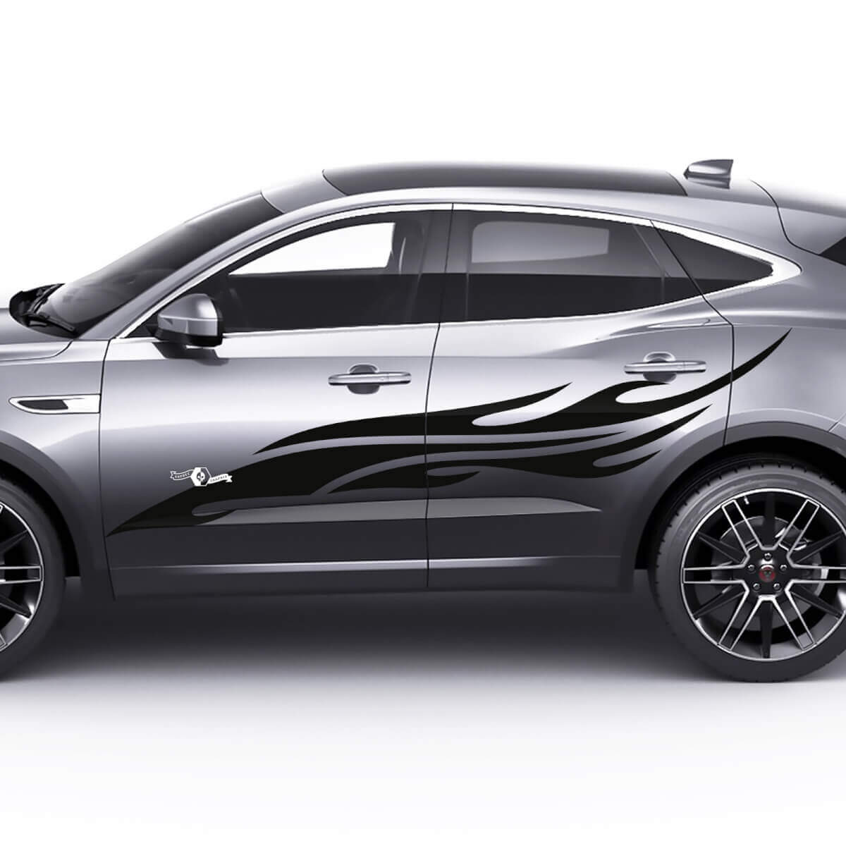 Jaguar E-Pace Zijkant Vlam Tribal Deuren Graphics sticker Logo
