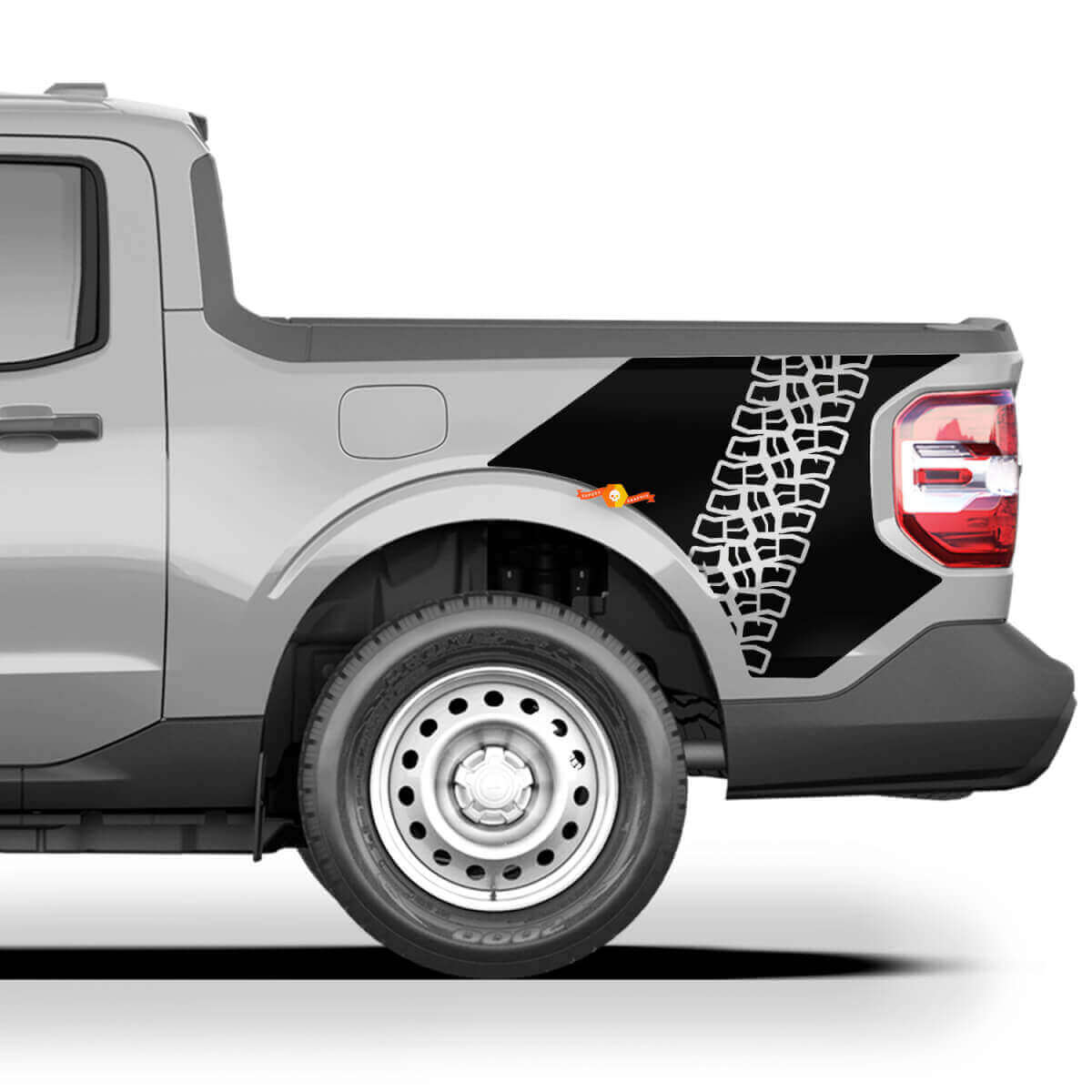 Musclecar truck Maverick Tire Track Bed Side Graphics Decals Stickers
