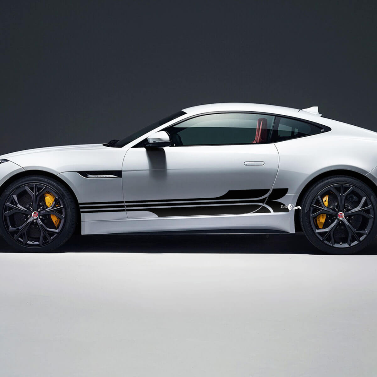 Jaguar F-Type R Side Stripes Racing Graphics Deursticker Logosticker
