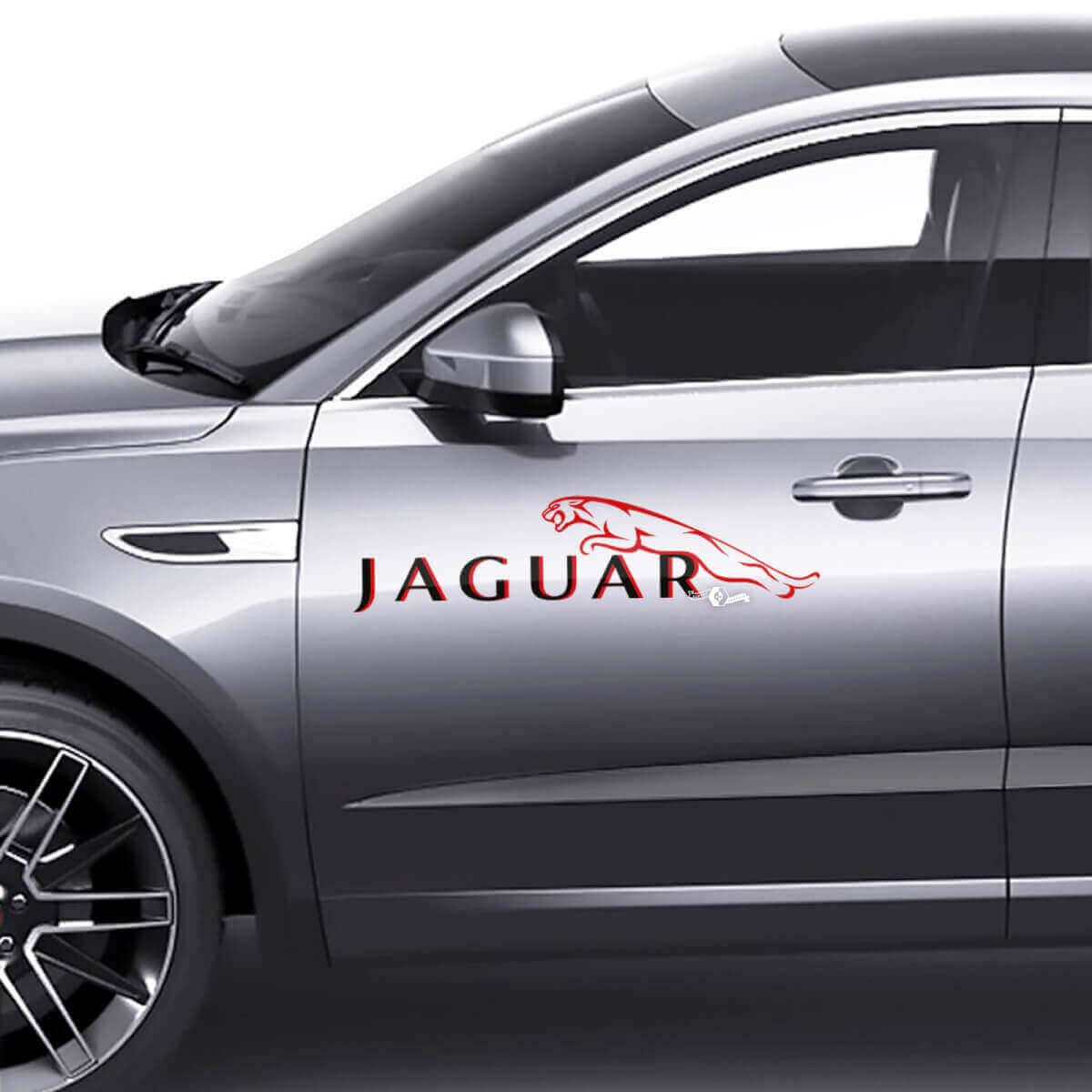 Combineer Jaguar e-PACE Side Deuren Logo Graphics Decal Logo Sticker 2 Colors
