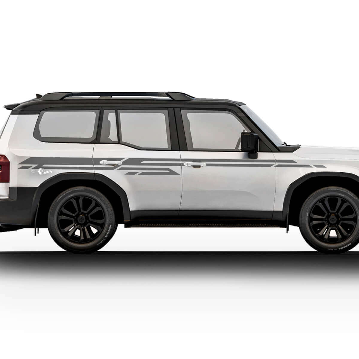 2024 Toyota Land Cruiser Prado Zijstickers Decals Vinyl Streep Grafische Stickers Decals Kit 3
