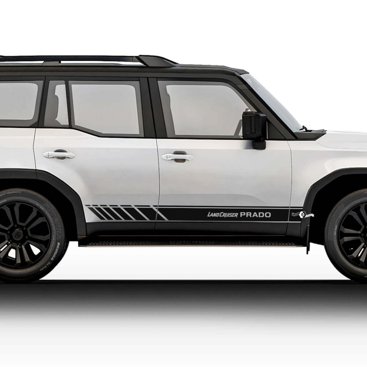 2024 Toyota Land Cruiser Prado Zijracestickers Decals Vinyl Streep Grafische Stickers Decals Kit
