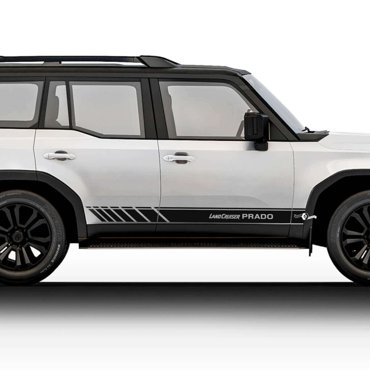 2024 Toyota Land Cruiser Prado Zijracestickers Decals Vinyl Streep Grafische Stickers Decals Kit
