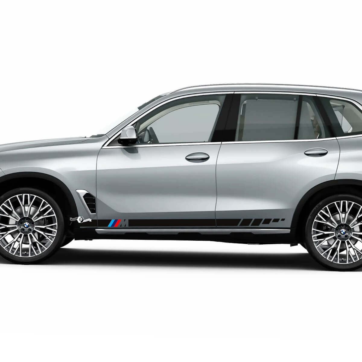 Accenten M logo strepen voor BMW G05 zijdeuren vinyl sticker
