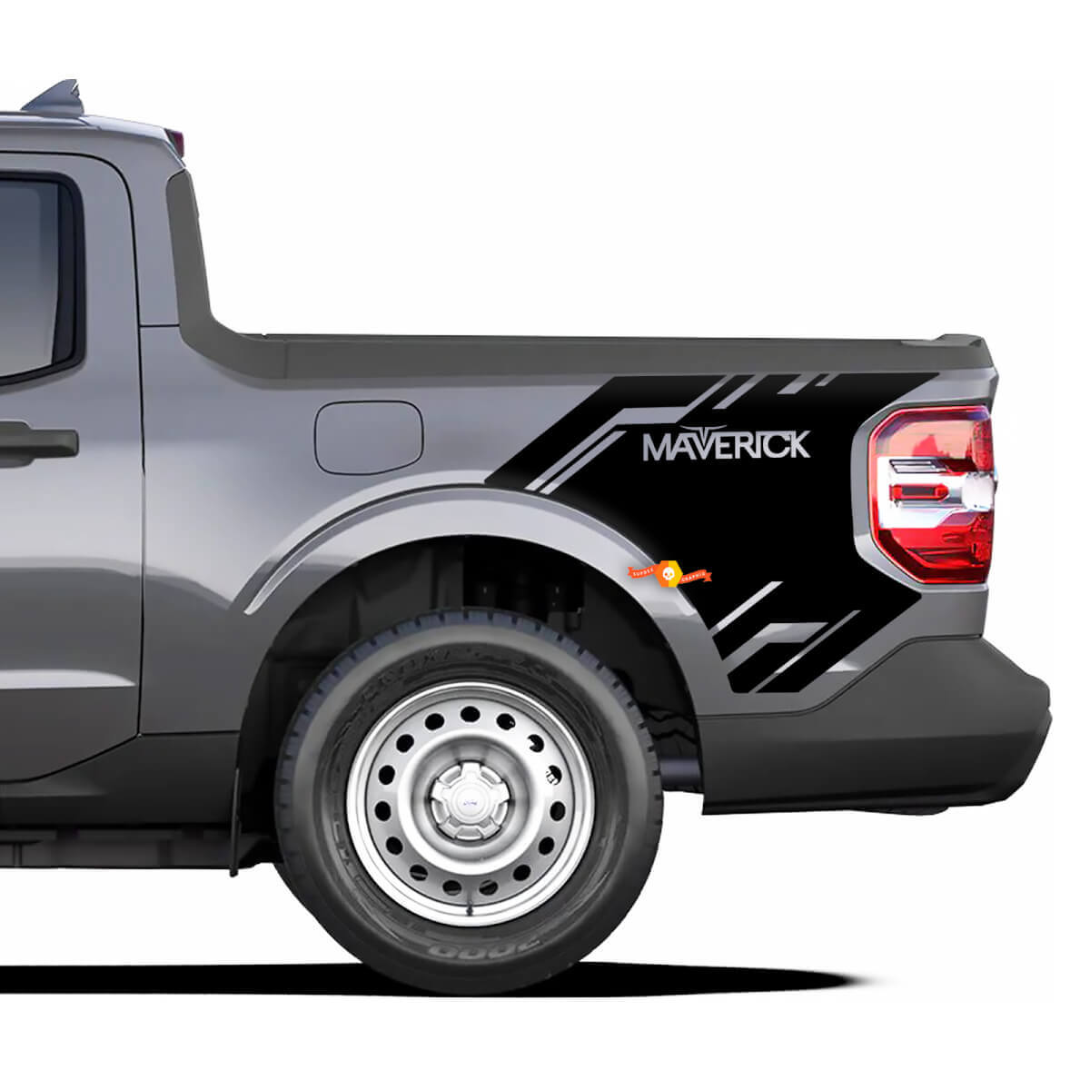 Zijbed Logo Vinyl Decals Stickers 2 Grafisch voor Musclecar Maverick