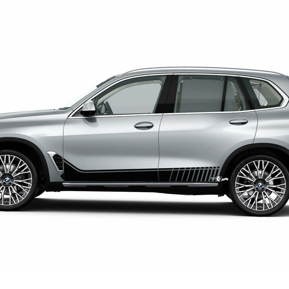 Accentstrepen aan de zijkant voor BMW G05 zijdeuren vinyl sticker
