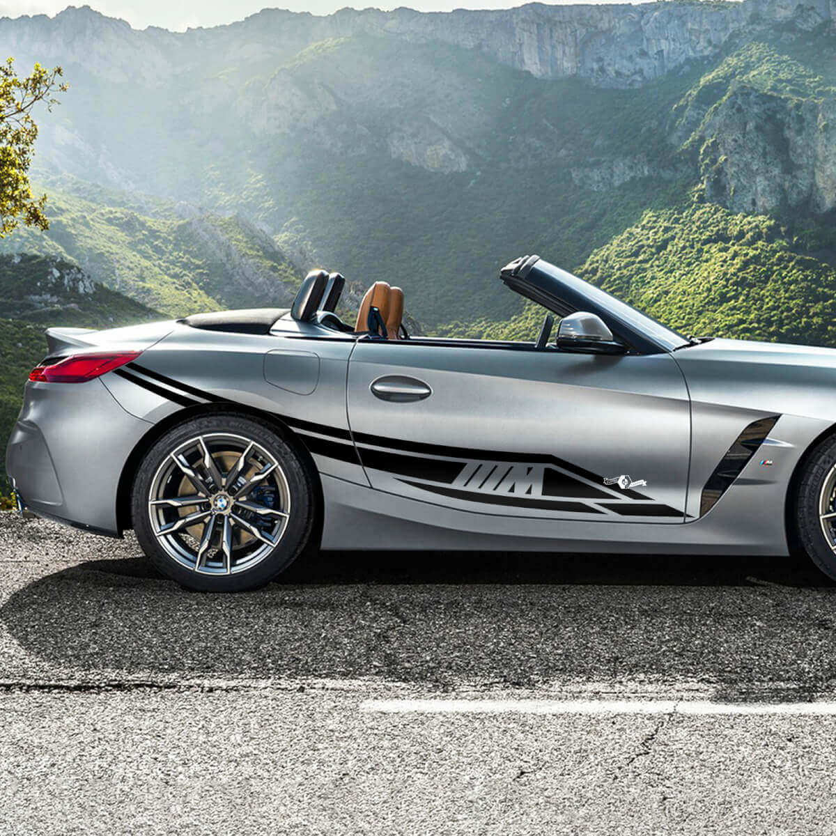 Zijdeur Tribal M-logo BMW Z4 vinyl sticker
