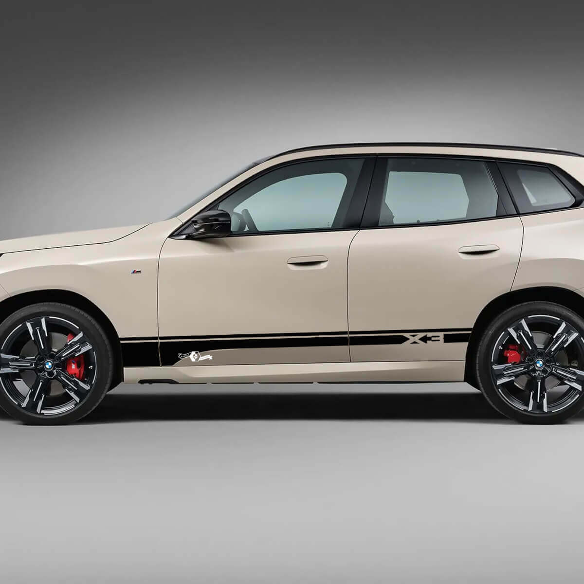 Zijdeuren strepen logo BMW X3 G01 F25 vinyl sticker
