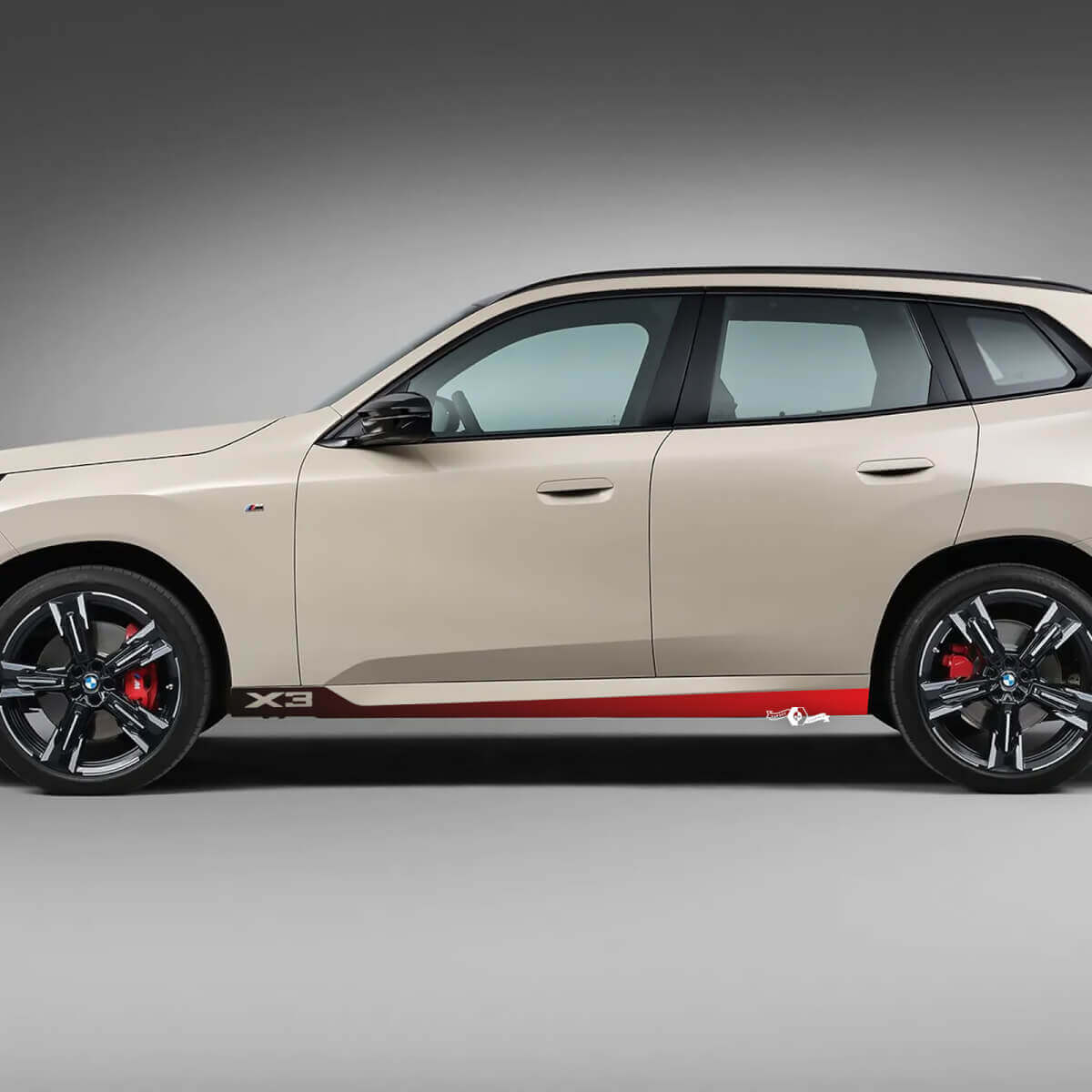 BMW X3 G01 F25 Logo Strepen Zijdeuren Kleurovergang Sticker Vinyl
