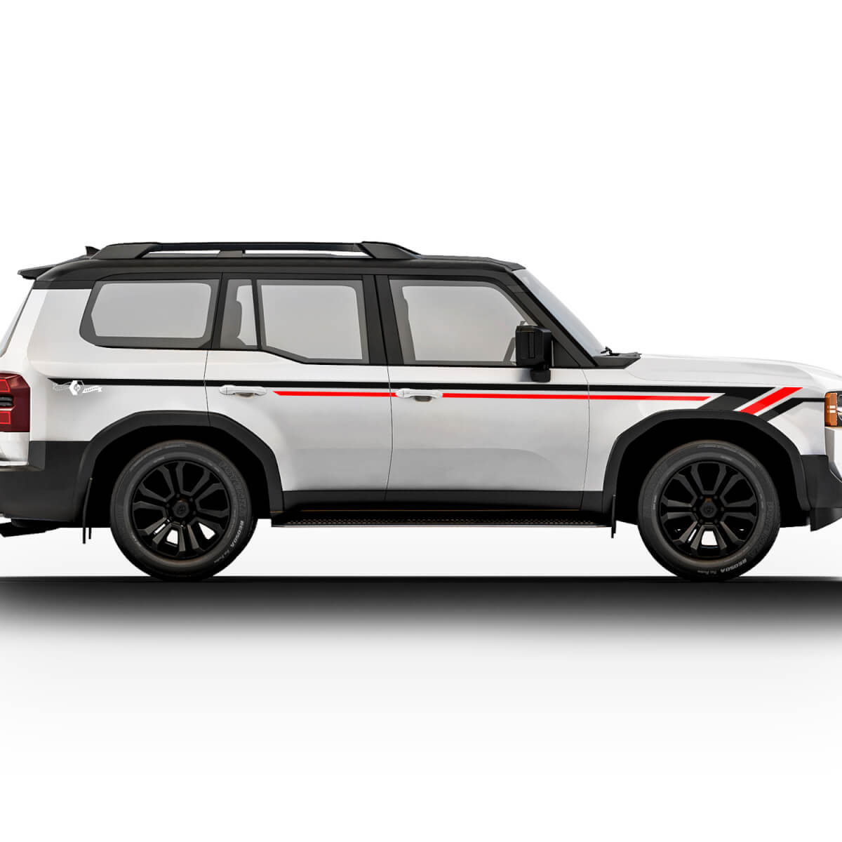Toyota Land Cruiser deuren strepen stickers stickers vinyl grafische stickers stickers kit
