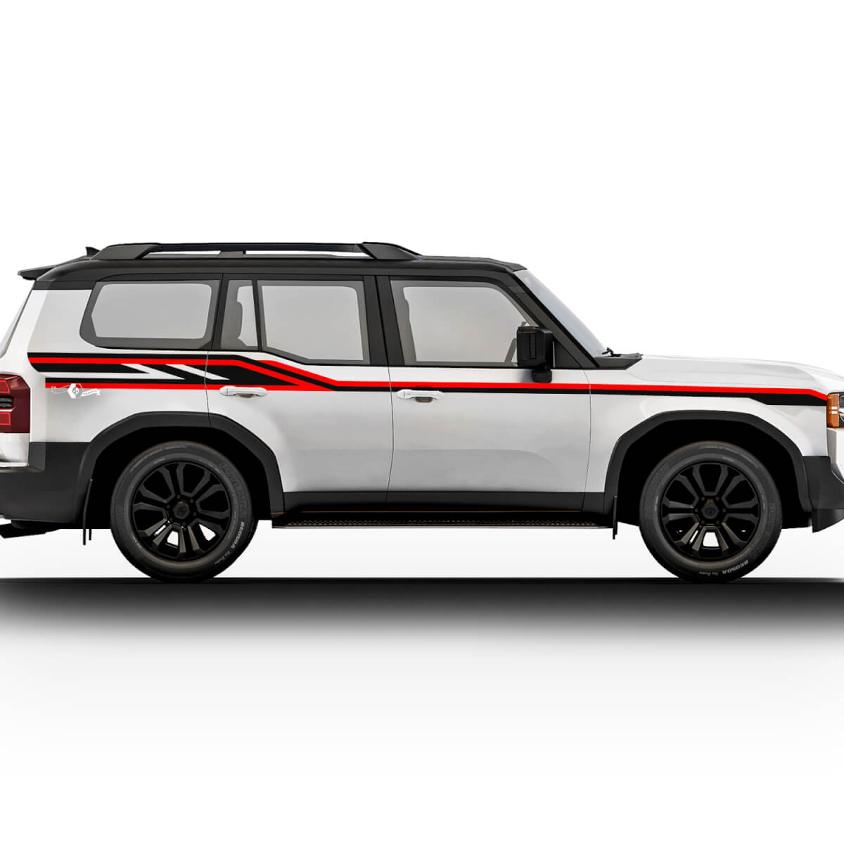 Toyota Land Cruiser deuren strepen stickers stickers vinyl grafische stickers stickers kit 2
